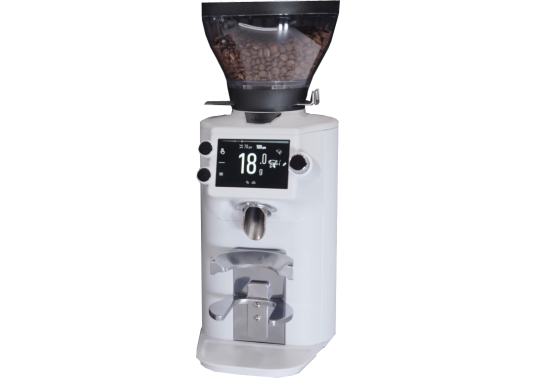Mahlkönig E64 WS  - żarnowy młynek do kawy z technologią Grind-by-Weight i Grind-by-Sync.