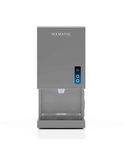 Stołowe dyspensery lodu nuggets o wydajności do 190 kg/24h. Zaawansowana kontrola HACCP, programowalna produkcja i opcjonalna integracja IoT. Idealne do hoteli, kantyn i gastronomii.