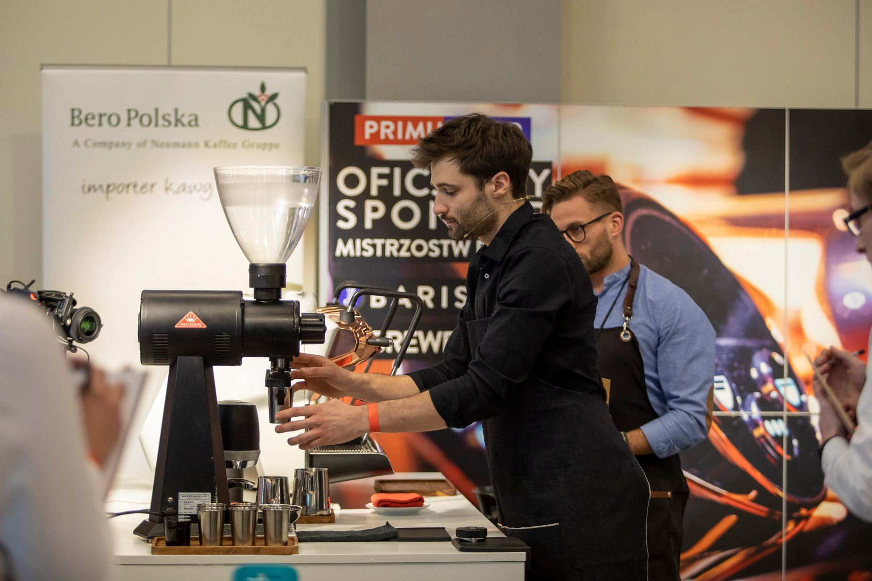 Mahlkönig Ek 43 podczas finałów Mistrzostw Polski Barista i Brewers Cup