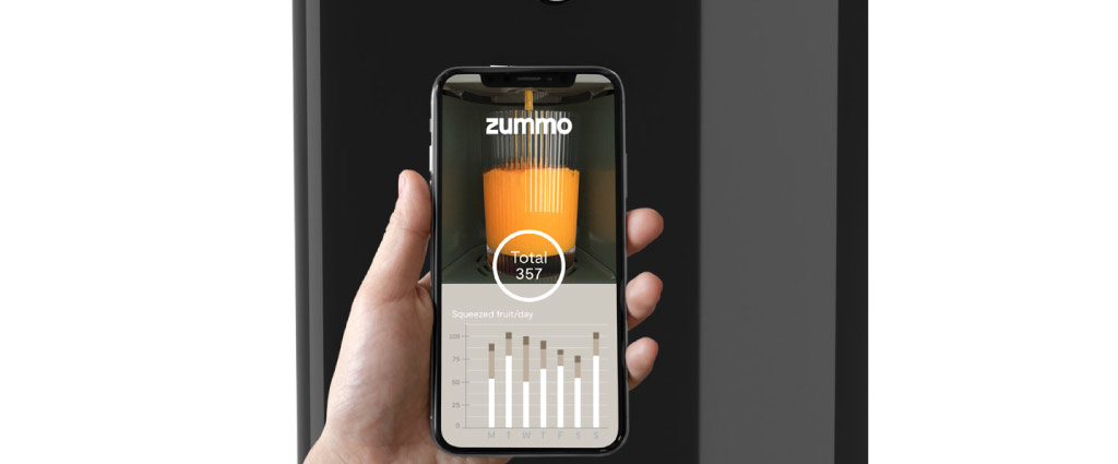 System telemetrii w wyciskarkach do soków gastronomicznych Zummo Viva